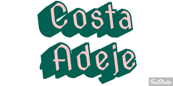 Costa Adeje Effetto testo