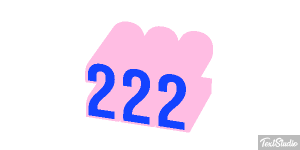 222 Text effect