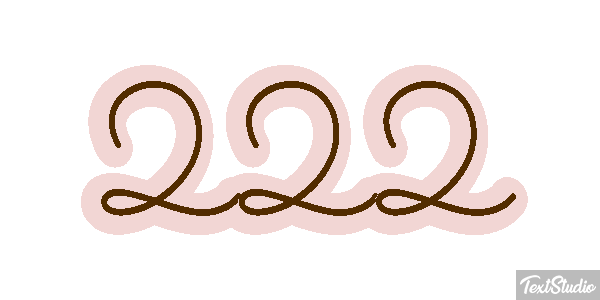 222 Text effect