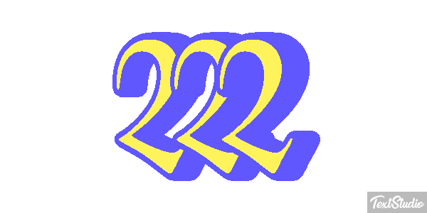 222 Text effect