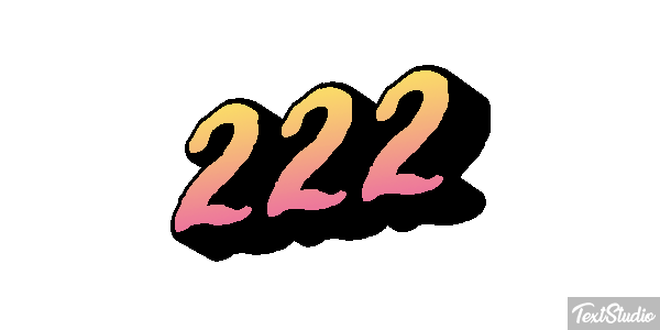 222 Text effect