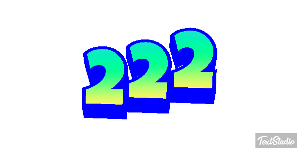 222 Text effect