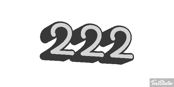 222 Text effect