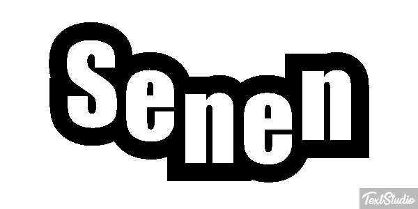 Senén Text effect