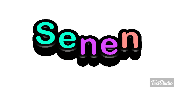 Senén Text effect