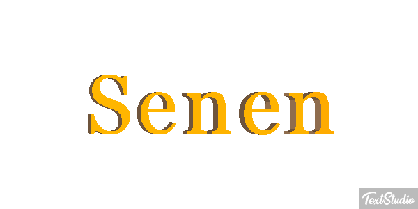 Senén Text effect