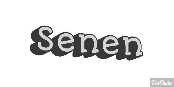 Senén Text effect
