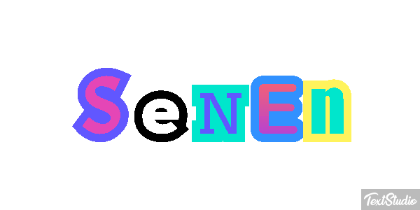 Senén Text effect