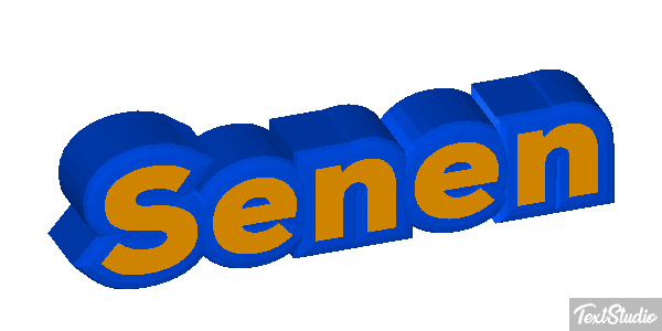 Senén Text effect
