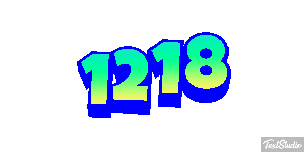 1218 Tekst effect