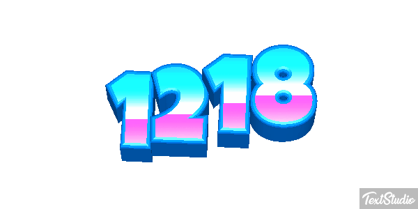 1218 Tekst effect