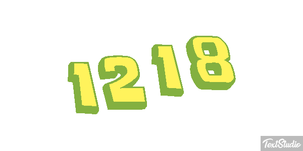1218 Tekst effect