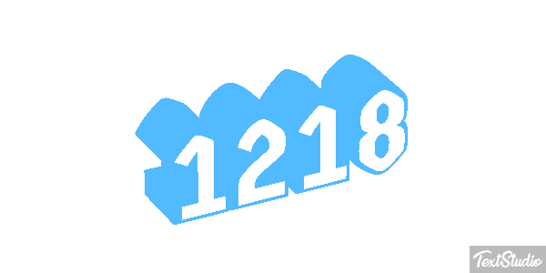 1218 Tekst effect