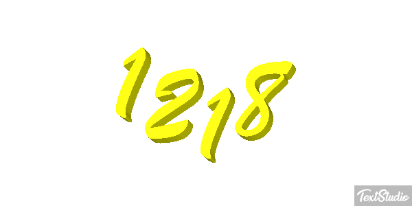 1218 Tekst effect