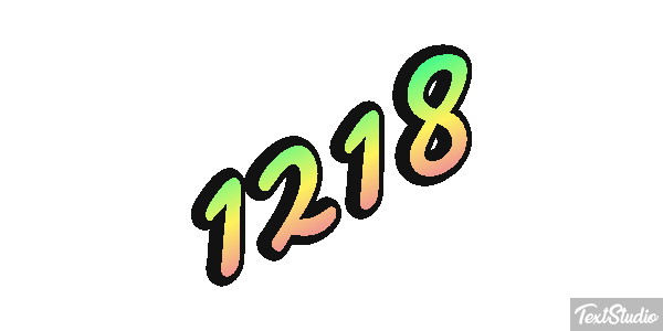 1218 Tekst effect