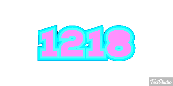 1218 Tekst effect