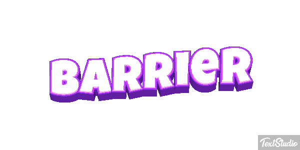 Barrier Effet de texte