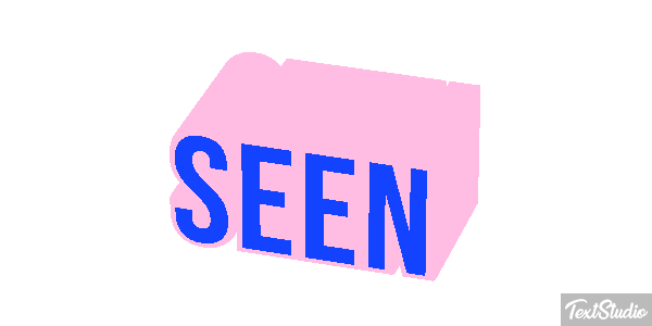 Seen Text effect