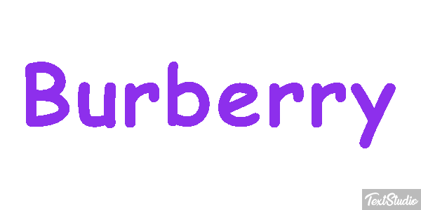 Burberry Effet de texte
