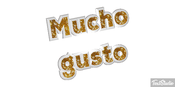 Mucho gusto Efecto de texto