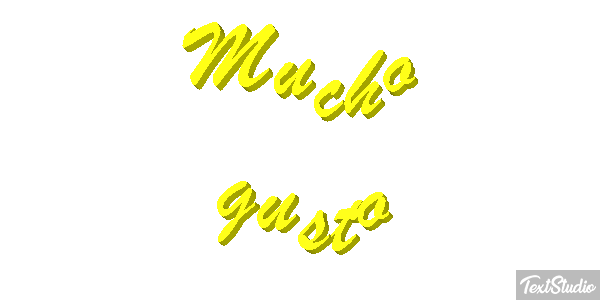 Mucho gusto Efecto de texto