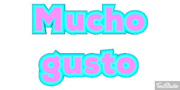 Mucho gusto Efecto de texto