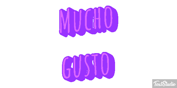 Mucho gusto Efecto de texto