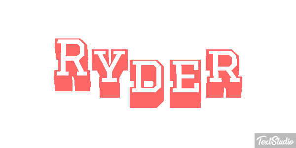 Ryder Effetto testo
