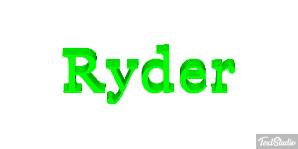 Ryder Effetto testo