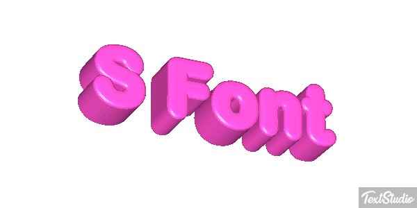 S Font Effet de texte