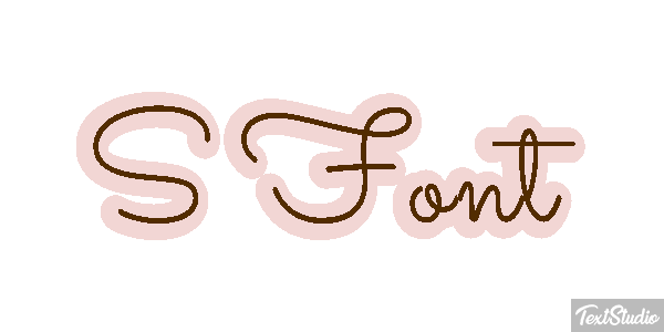 S Font Effet de texte