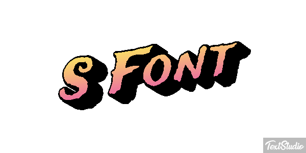S Font Effet de texte