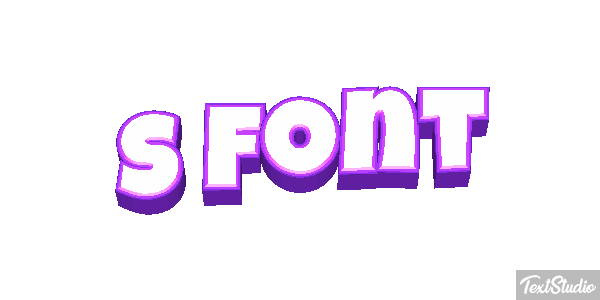 S Font Effet de texte