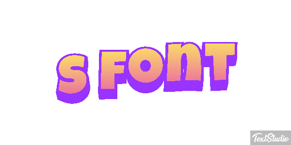 S Font Effet de texte