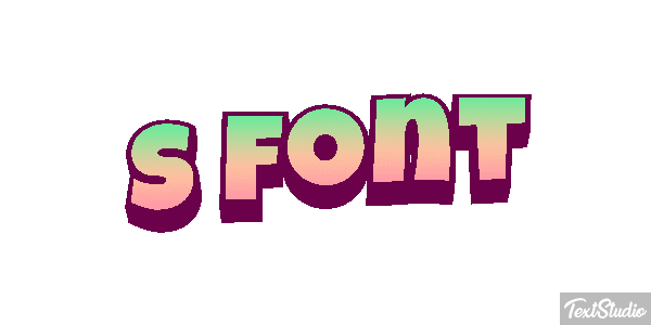 S Font Effet de texte