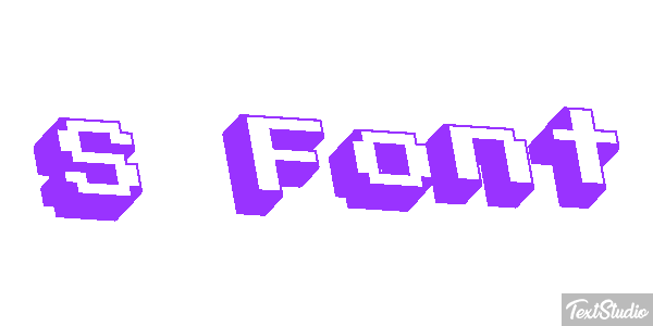 S Font Effet de texte