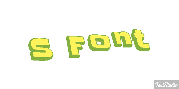 S Font Effet de texte