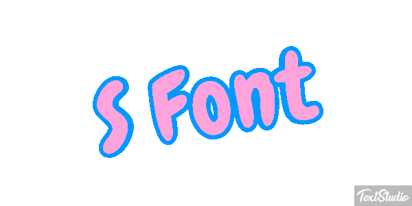 S Font Effet de texte