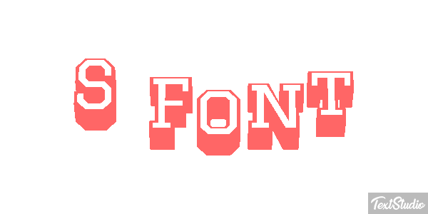 S Font Effet de texte