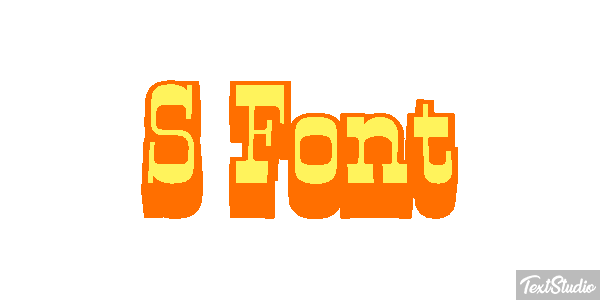 S Font Effet de texte