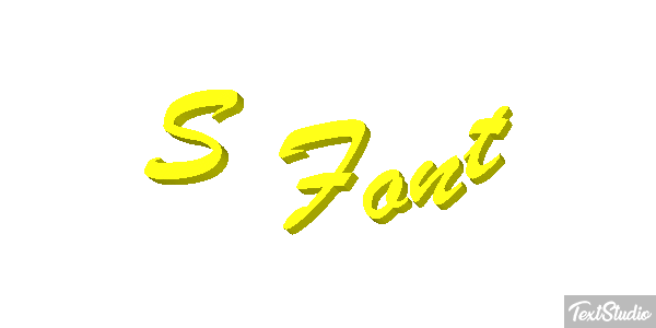 S Font Effet de texte