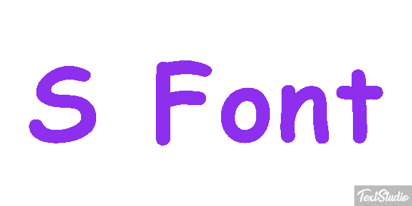 S Font Effet de texte