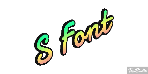 S Font Effet de texte