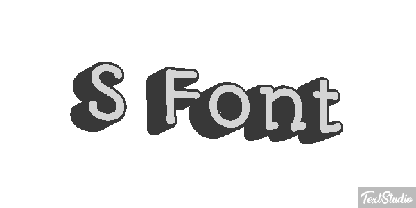 S Font Effet de texte