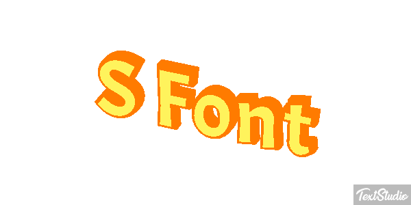 S Font Effet de texte