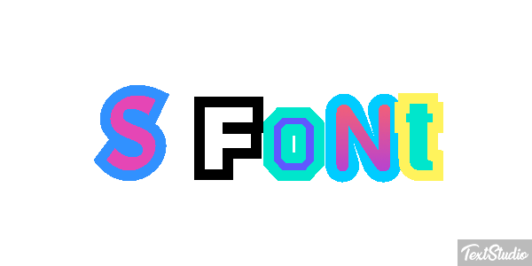 S Font Effet de texte