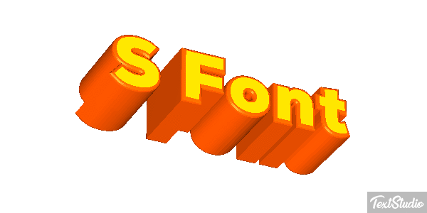 S Font Effet de texte