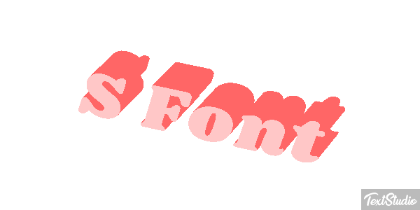 S Font Effet de texte
