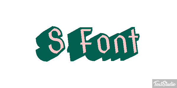 S Font Effet de texte