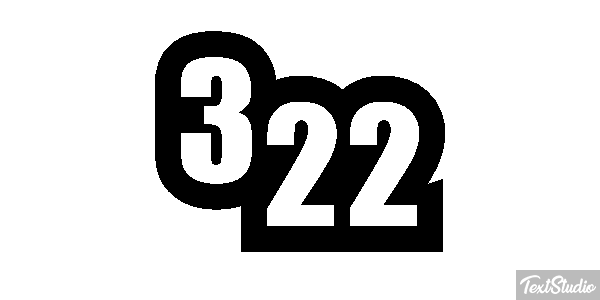 322 Tekst effect